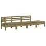 4-Sitzer-Gartensofa aus imprägniertem Kiefernholz von , Modulare Sofas für den Außenbereich - Ref: Foro24-838053, Preis: 144,...
