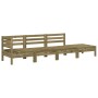 4-Sitzer-Gartensofa aus imprägniertem Kiefernholz von , Modulare Sofas für den Außenbereich - Ref: Foro24-838053, Preis: 146,...