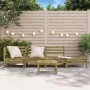4-Sitzer-Gartensofa aus imprägniertem Kiefernholz von , Modulare Sofas für den Außenbereich - Ref: Foro24-838053, Preis: 144,...