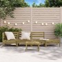 4-Sitzer-Gartensofa aus imprägniertem Kiefernholz von , Modulare Sofas für den Außenbereich - Ref: Foro24-838053, Preis: 146,...