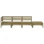 4-Sitzer-Gartensofa aus imprägniertem Kiefernholz von , Modulare Sofas für den Außenbereich - Ref: Foro24-838053, Preis: 144,...