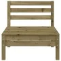4-Sitzer-Gartensofa aus imprägniertem Kiefernholz von , Modulare Sofas für den Außenbereich - Ref: Foro24-838053, Preis: 144,...