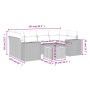 7-piece garden sofa set and beige synthetic rattan cushions by , Garden sets - Ref: Foro24-3225345, Price: 445,43 €, Discount: %