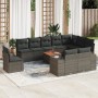 11-teiliges Gartensofa-Set und graue synthetische Rattankissen von , Gartensets - Ref: Foro24-3257831, Preis: 670,61 €, Rabat...