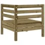 Garden corner sofa impregnated pine wood by , Modular outdoor sofas - Ref: Foro24-837983, Price: 55,24 €, Discount: %