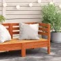 Sofá de jardín de esquina madera maciza de pino marrón cera de , Sofás modulares de exterior - Ref: Foro24-837981, Precio: 66...
