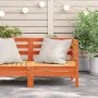 Eckgartensofa aus massivem, wachsbraunem Kiefernholz von , Modulare Sofas für den Außenbereich - Ref: Foro24-837981, Preis: 6...