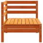 Eckgartensofa aus massivem, wachsbraunem Kiefernholz von , Modulare Sofas für den Außenbereich - Ref: Foro24-837981, Preis: 6...