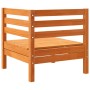 Eckgartensofa aus massivem, wachsbraunem Kiefernholz von , Modulare Sofas für den Außenbereich - Ref: Foro24-837981, Preis: 6...