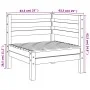 Eckgartensofa aus massivem, wachsbraunem Kiefernholz von , Modulare Sofas für den Außenbereich - Ref: Foro24-837981, Preis: 6...