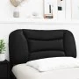 Black synthetic leather padded bed headboard 80 cm by , Headboards and footboards - Ref: Foro24-374532, Price: 41,32 €, Disco...