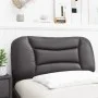 Cabecero de cama acolchado cuero sintético gris 90 cm de , Cabeceros y pies de cama - Ref: Foro24-374547, Precio: 43,51 €, De...