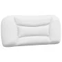 Cabecero de cama acolchado cuero sintético blanco 90 cm de , Cabeceros y pies de cama - Ref: Foro24-374545, Precio: 63,75 €, ...