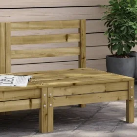 Garden sofa without armrests impregnated pine wood by , Modular outdoor sofas - Ref: Foro24-837997, Price: 49,65 €, Discount: %
