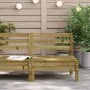 Sofá de jardín sin reposabrazos madera pino impregnada de , Sofás modulares de exterior - Ref: Foro24-837997, Precio: 49,74 €...