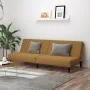 Braunes 2-Sitzer-Schlafsofa aus Samt von , Sofas - Ref: Foro24-375934, Preis: 224,20 €, Rabatt: %