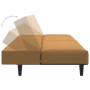 Brown velvet 2-seater sofa bed by , Sofas - Ref: Foro24-375934, Price: 228,15 €, Discount: %