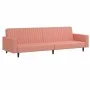 Rosafarbenes 2-Sitzer-Schlafsofa aus Samt von , Sofas - Ref: Foro24-375941, Preis: 251,09 €, Rabatt: %