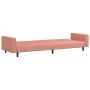 Rosafarbenes 2-Sitzer-Schlafsofa aus Samt von , Sofas - Ref: Foro24-375941, Preis: 251,09 €, Rabatt: %