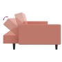 Sofá cama de 2 plazas terciopelo rosa de , Sofás - Ref: Foro24-375941, Precio: 255,55 €, Descuento: %