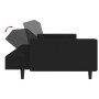 2-seater black velvet sofa bed by , Sofas - Ref: Foro24-375943, Price: 270,58 €, Discount: %