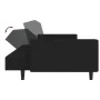 2-Sitzer-Schlafsofa aus schwarzem Samt von , Sofas - Ref: Foro24-375943, Preis: 265,91 €, Rabatt: %