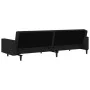 2-Sitzer-Schlafsofa aus schwarzem Samt von , Sofas - Ref: Foro24-375943, Preis: 265,91 €, Rabatt: %