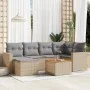 7-piece garden sofa set and beige synthetic rattan cushions by , Modular outdoor sofas - Ref: Foro24-3224225, Price: 413,46 €...