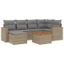 7-piece garden sofa set and beige synthetic rattan cushions by , Modular outdoor sofas - Ref: Foro24-3224225, Price: 413,46 €...