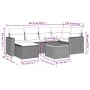 7-piece garden sofa set and beige synthetic rattan cushions by , Modular outdoor sofas - Ref: Foro24-3224225, Price: 413,46 €...
