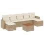 Gartensofa-Set mit beigen Kissen 8 Stück PE-Rattan von , Modulare Sofas für den Außenbereich - Ref: Foro24-3224252, Preis: 47...