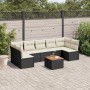 8-piece garden sofa set and black synthetic rattan cushions by , Garden sets - Ref: Foro24-3223571, Price: 408,17 €, Discount: %