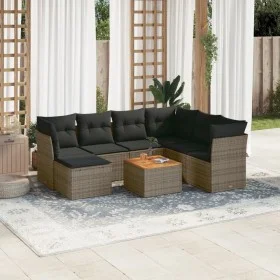 8-piece garden sofa set and gray synthetic rattan cushions by , Garden sets - Ref: Foro24-3223764, Price: 439,75 €, Discount: %