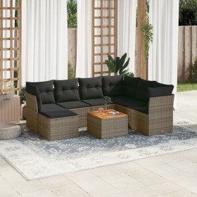 8-teiliges Gartensofa-Set und graue synthetische Rattankissen von , Gartensets - Ref: Foro24-3223764, Preis: 440,71 €, Rabatt: %