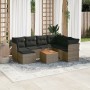 8-piece garden sofa set and gray synthetic rattan cushions by , Garden sets - Ref: Foro24-3223764, Price: 440,71 €, Discount: %