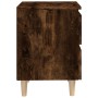 Nightstands 2 pcs smoked oak wood legs 40x35x50 cm by vidaXL, Nightstands - Ref: Foro24-813123, Price: 69,32 €, Discount: %