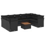 Garden sofa set 10 pieces with black synthetic rattan cushions by , Garden sets - Ref: Foro24-3223801, Price: 604,09 €, Disco...