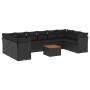 11-piece garden sofa set and black synthetic rattan cushions by , Garden sets - Ref: Foro24-3223829, Price: 673,79 €, Discoun...