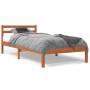 Wachsbrauner Bettrahmen aus massivem Kiefernholz, 90 x 200 cm von , Betten und Lattenroste - Ref: Foro24-844142, Preis: 53,09...