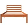 Estructura de cama madera maciza de pino marrón cera 90x200 cm de , Camas y somieres - Ref: Foro24-844142, Precio: 65,74 €, D...
