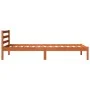 Estructura de cama madera maciza de pino marrón cera 90x200 cm de , Camas y somieres - Ref: Foro24-844142, Precio: 65,74 €, D...