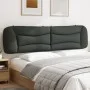 Dark gray fabric padded headboard 200 cm by , Headboards and footboards - Ref: Foro24-374617, Price: 83,05 €, Discount: %