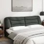Dark gray fabric padded headboard 200 cm by , Headboards and footboards - Ref: Foro24-374617, Price: 83,05 €, Discount: %