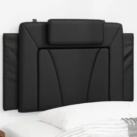 Black synthetic leather padded bed headboard 90 cm by , Headboards and footboards - Ref: Foro24-374767, Price: 40,04 €, Disco...