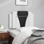 Schwarz-weißes gepolstertes Bettkopfteil aus Kunstleder, 90 cm von , Kopf- und Fußteile - Ref: Foro24-374773, Preis: 43,12 €,...