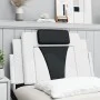 Schwarz-weißes gepolstertes Bettkopfteil aus Kunstleder, 90 cm von , Kopf- und Fußteile - Ref: Foro24-374773, Preis: 42,31 €,...