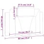 Schwarz-weißes gepolstertes Bettkopfteil aus Kunstleder, 90 cm von , Kopf- und Fußteile - Ref: Foro24-374773, Preis: 42,31 €,...