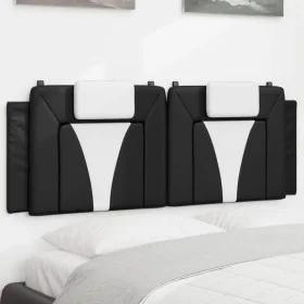 Gepolstertes Kopfteil Kunstleder schwarz weiß 120 cm von , Kopf- und Fußteile - Ref: Foro24-374786, Preis: 41,35 €, Rabatt: %