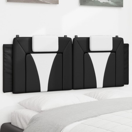 Gepolstertes Kopfteil Kunstleder schwarz weiß 120 cm von , Kopf- und Fußteile - Ref: Foro24-374786, Preis: 41,99 €, Rabatt: %