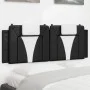 Gepolstertes Kopfteil Kunstleder schwarz weiß 120 cm von , Kopf- und Fußteile - Ref: Foro24-374786, Preis: 41,35 €, Rabatt: %